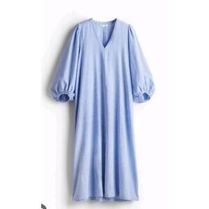 H&M Blue White Stripe Patterned  Dress XL